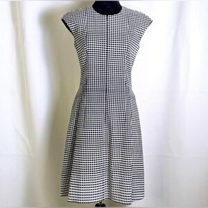 AKRIS PUNTO Dégradé Dot Dress Sz 10 Black/White